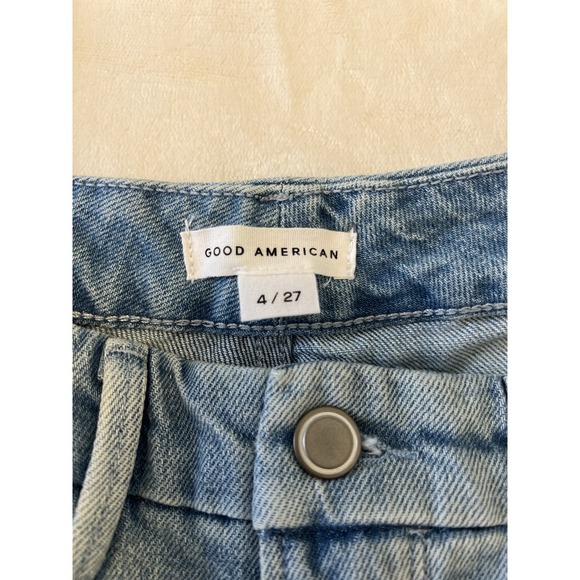 Good American Womens Blue Slim Straight Denim Jeans‎ Size 4/27 High Waist - Picture 7 of 8